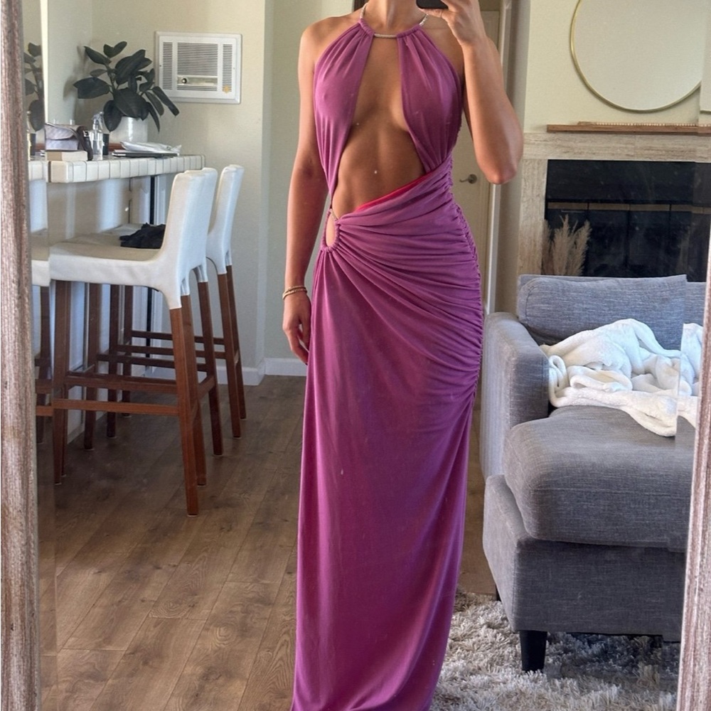Michael Costello x Revolve cut out maxi dress